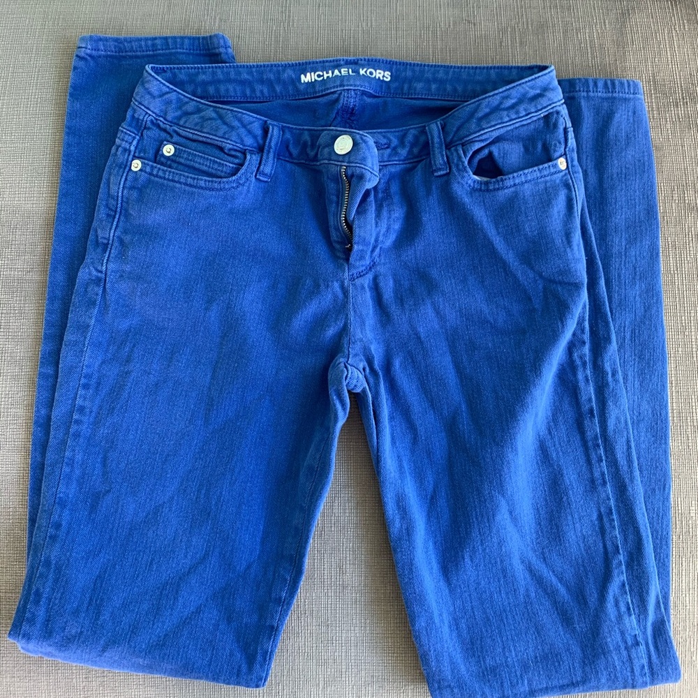 Michael Kors Cobalt Blue Skinny Jeans